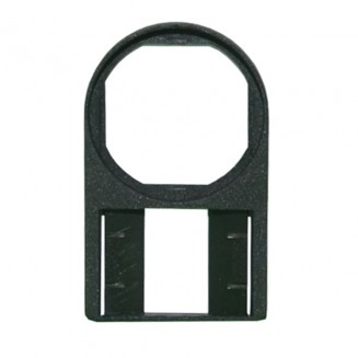 BUTON ROZETİ BÜYÜK 27X18MM CAM DAHİL SİYAH 60 ADET