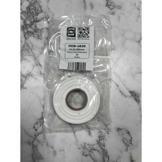 BUTON ROZET İÇ ETİKETİ 18X30MM 30 METRE BUTON ROZET İÇ ETİKETİ 18X30MM 30 METRE