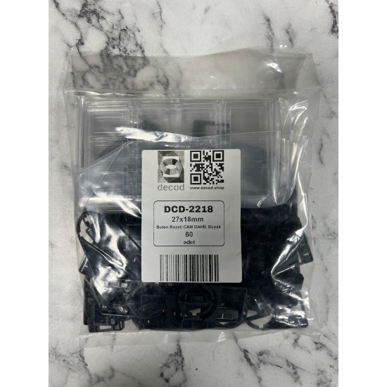 BUTON ROZETİ BÜYÜK 27X18MM CAM DAHİL SİYAH 60 ADET BUTON ROZETİ BÜYÜK 27X18MM CAM DAHİL SİYAH 60 ADET