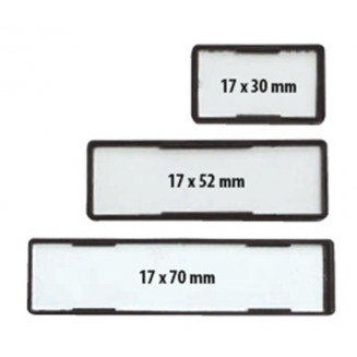 YAPIŞKANLI PANO ETİKETİ  17X52 SİYAH 100 ADET