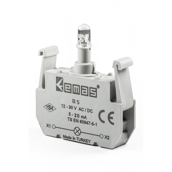 B SİNYAL BEYAZ LED'Lİ BLOK 12-30 V AC/DC 20 ADET B SİNYAL BEYAZ LED'Lİ BLOK 12-30 V AC/DC 20 ADET