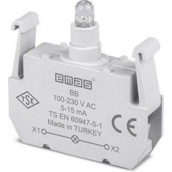 B SİNYAL BEYAZ LED'Lİ BLOK 100-230 V AC 20 ADET B SİNYAL BEYAZ LED'Lİ BLOK 100-230 V AC 20 ADET