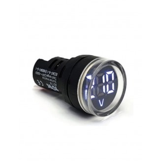 KUMANDA BUTONLARI VOLTMETRE 24-500V (BEYAZ)   10 ADET