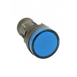 SİNYAL LAMBASI 22MM 110V 4 POWER LEDLİ MAVİ 10 ADET