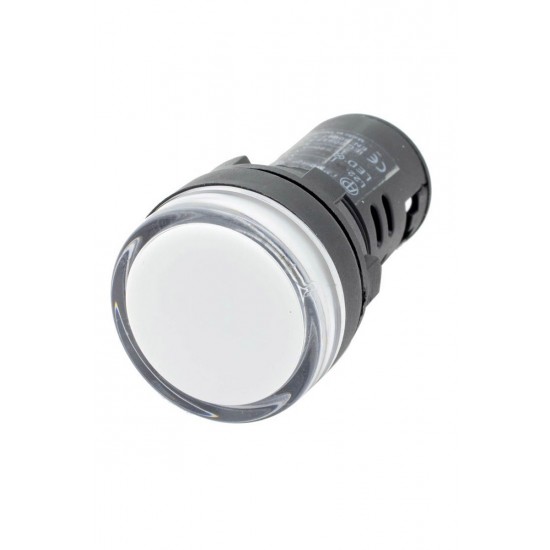 SİNYAL LAMBASI 22MM 220V 4 POWER LEDLİ BEYAZ 10 ADET SİNYAL LAMBASI 22MM 220V 4 POWER LEDLİ BEYAZ 10 ADET