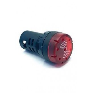 BUZZER LEDLİ 22MM 24V 4 POWER LEDLİ KIRMIZI 10 ADET
