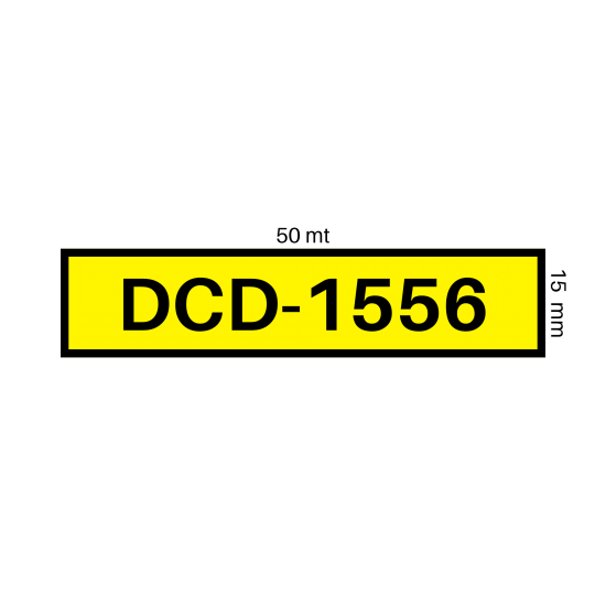 DCD-1556	15mm x 50mt	SARI	Silinmez Islanmaz Yapışkanlı	50	METRE
