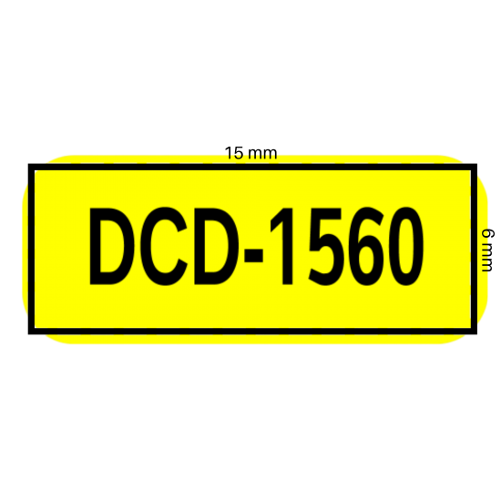 DCD-1560	15 x 6mm	SARI	Röle vb. Küçük Cihazlar İçin	3000	ADET