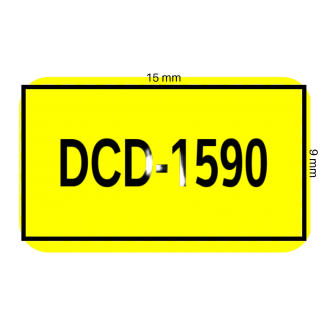 DCD-1590	15 x 9mm	SARI	Kontaktör , Otomat vb. İçin	3000	ADET