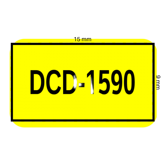 DCD-1590	15 x 9mm	SARI	Kontaktör , Otomat vb. İçin	3000	ADET