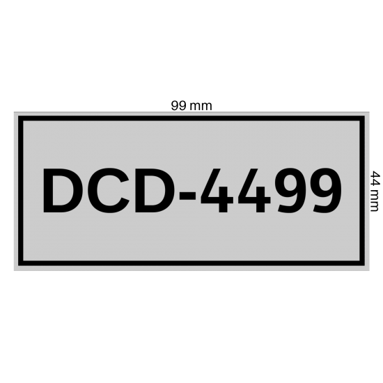 DCD-4499	44mm x 99mm	GÜMÜŞ	Logo ve Markalama İçin Boş	500	ADET