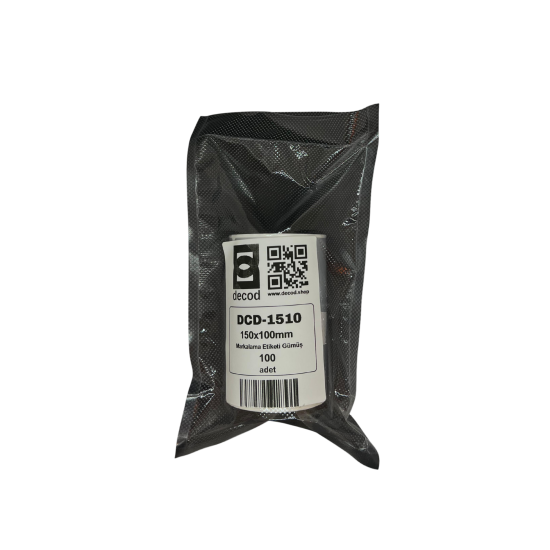 DCD-1510	100mm x 150mm	GÜMÜŞ	Logo ve Markalama İçin Boş	100	ADET