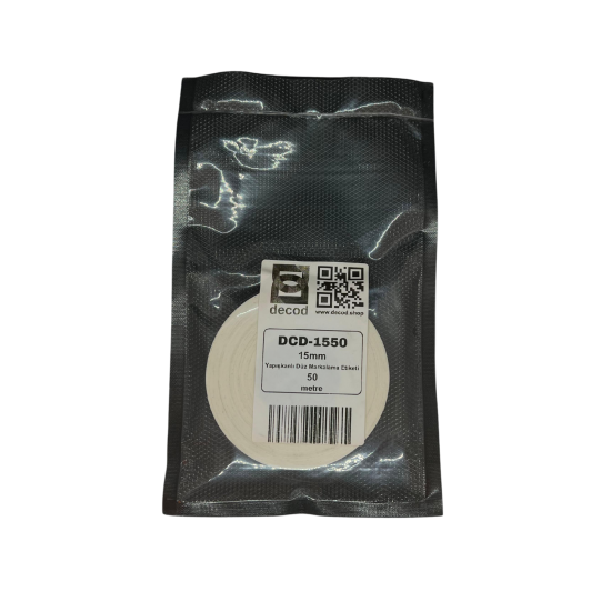 DCD-1550	15mm x 50mt	BEYAZ	Silinmez Islanmaz Yapışkanlı	50	METRE