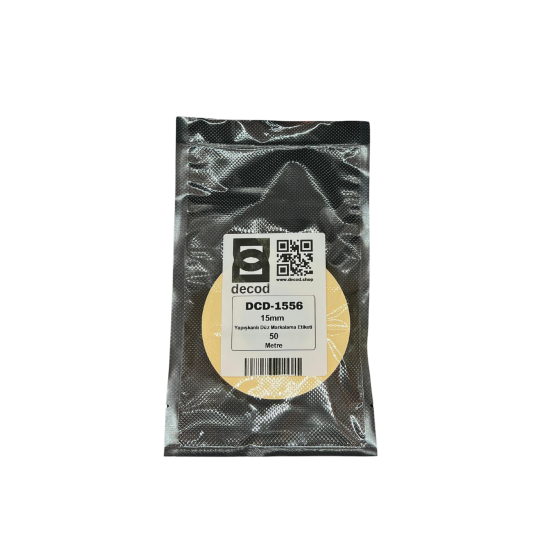DCD-1556	15mm x 50mt	SARI	Silinmez Islanmaz Yapışkanlı	50	METRE