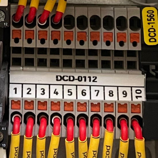 DCD-0112 Klemens Üzeri Şerit Etiket 11,2mm Beyaz 40 METRE